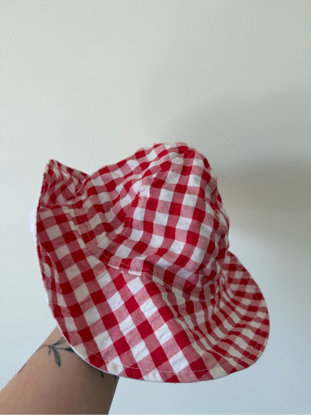 Kids Gingham Bucket Hat